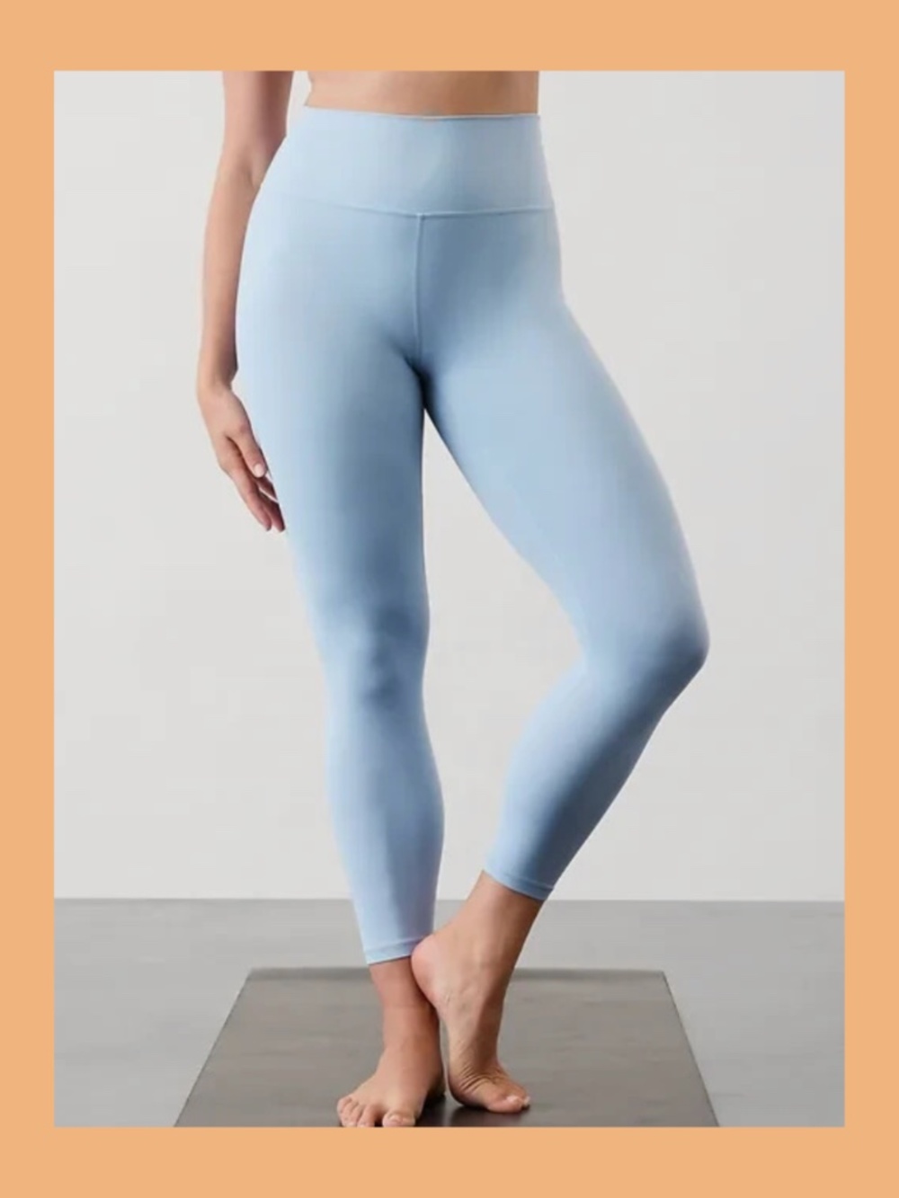 Like New Athleta Transcend High Rise 7/8 Legging Size S Heron Vitaskin Fabric